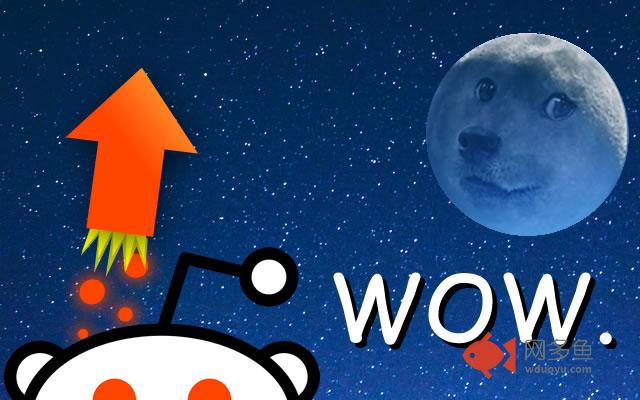 Reddit Moon Rocket (Animated Upvote)
