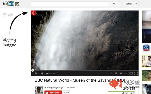 Vidstory: Video history