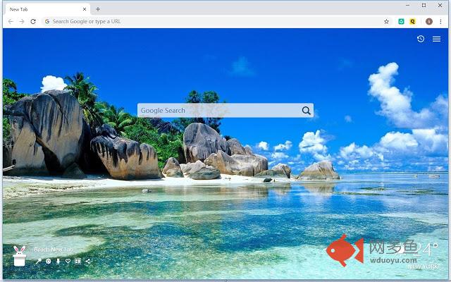 海滩新标签，定制壁纸HD