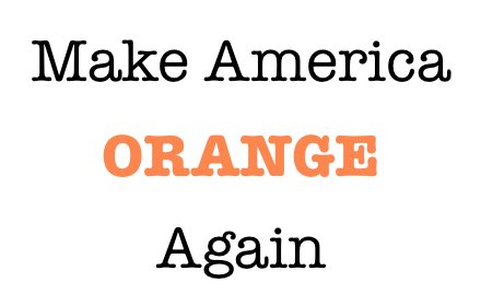 Make America Orange Again!插件截图