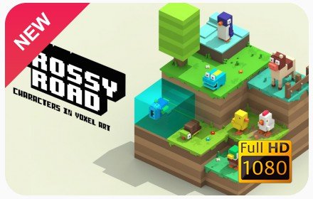 Crossy Road New Tab & Wallpapers Collection插件截图