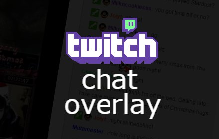 TwitchTv Chat Overlay插件截图