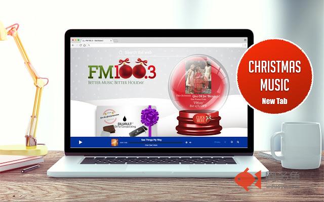Christmas Music New Tab from FM100