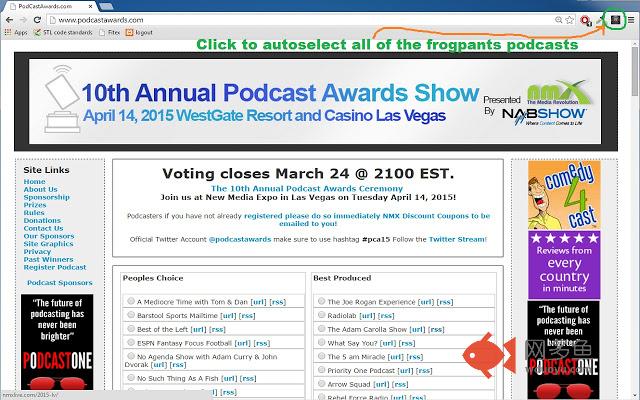 Frogpants Ballot Podcast Award Filler插件截图