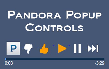 Pandora Popup Controls插件截图
