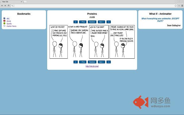 xkcd - New Tab Page