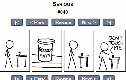 xkcd - New Tab Page插件截图
