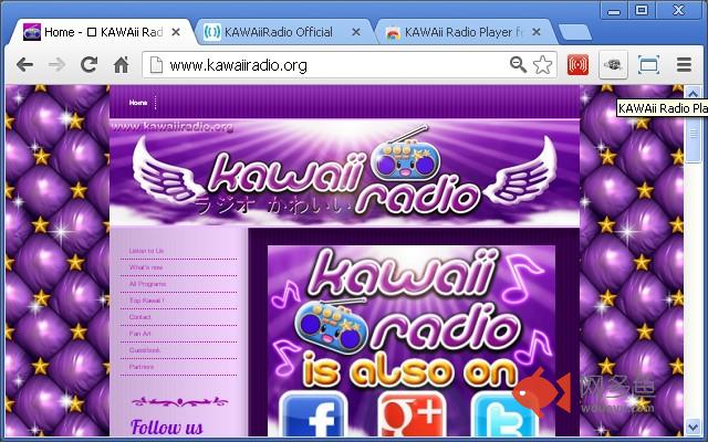 KAWAii Radio Player for Chrome插件截图