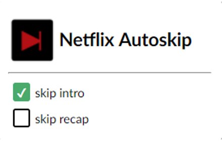 Netflix Autoskip插件截图
