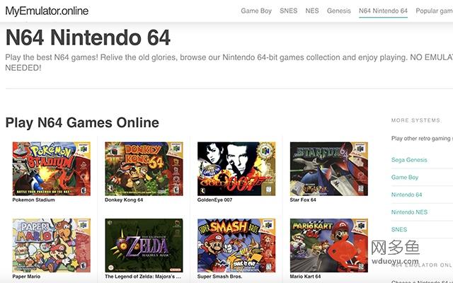 Nintendo 64 N64 Online Emulator