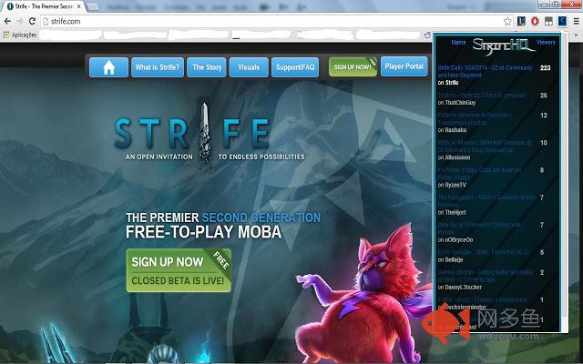 Strife Stream Browser!插件截图