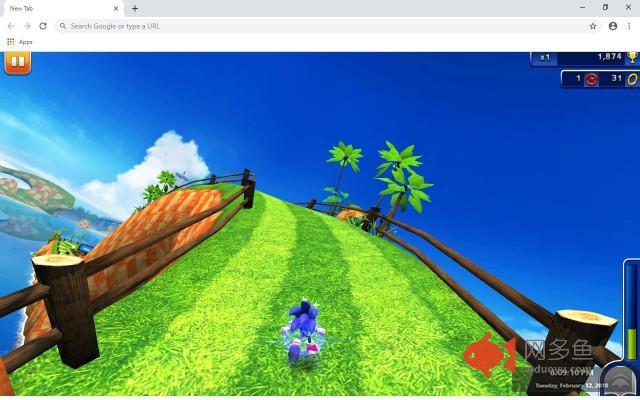 Sonic Dash New Tab & Wallpapers Collection