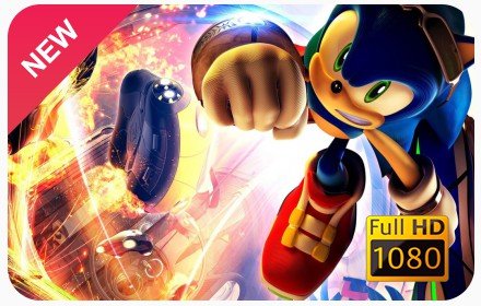 Sonic Dash New Tab & Wallpapers Collection插件截图