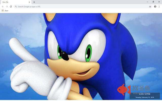 Sonic The Hedgehog  New Tab Theme