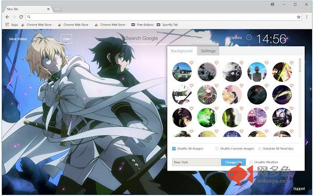 Seraph of the End HD Wallpaper New Tab Themes