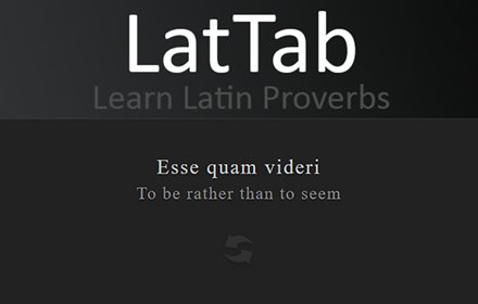 LatTab - Learn Latin Proverbs插件截图
