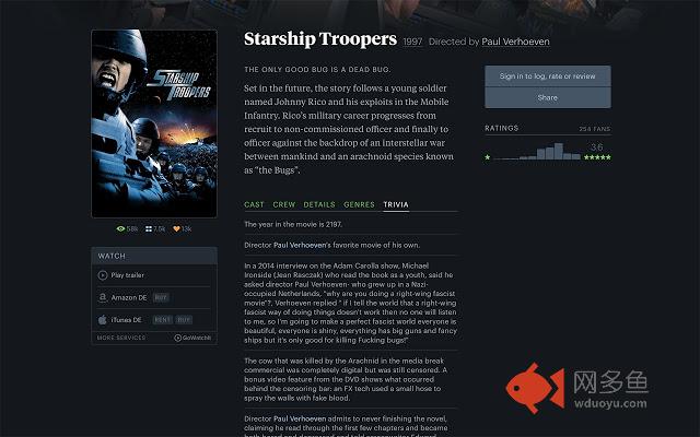 Letterboxd IMDb Trivia插件截图