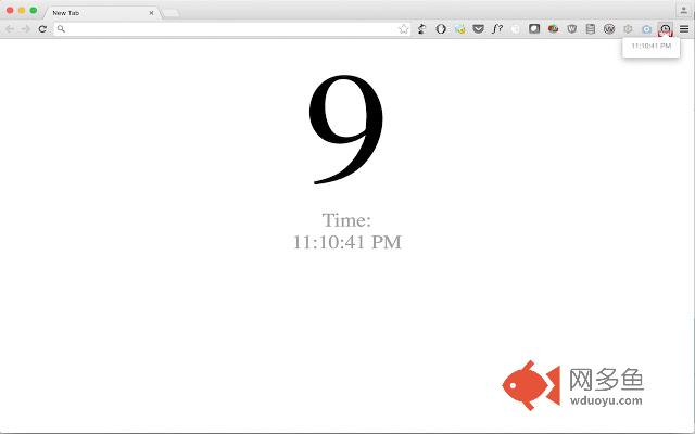 Time In New Tab插件截图