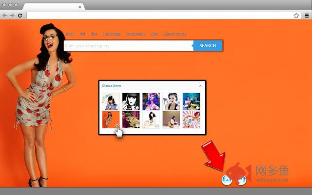 Katy Perry New Tab page