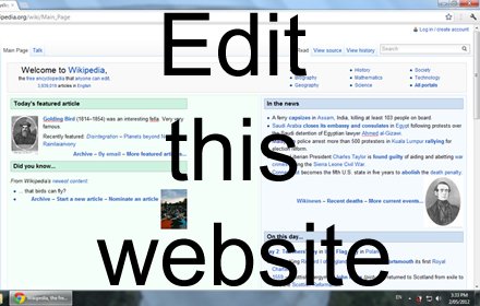 Edit this website插件截图