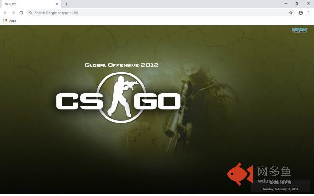 Counter Strike CS Go New Tab Theme