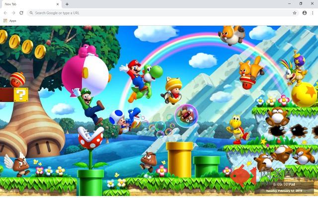 Super Mario Bros. New Tab Theme
