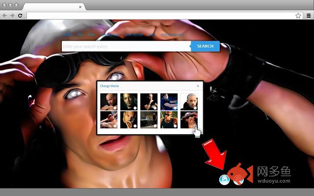 Vin Diesel New Tab page插件截图