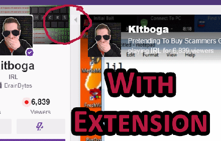 Twitch SideBar Toggler插件截图