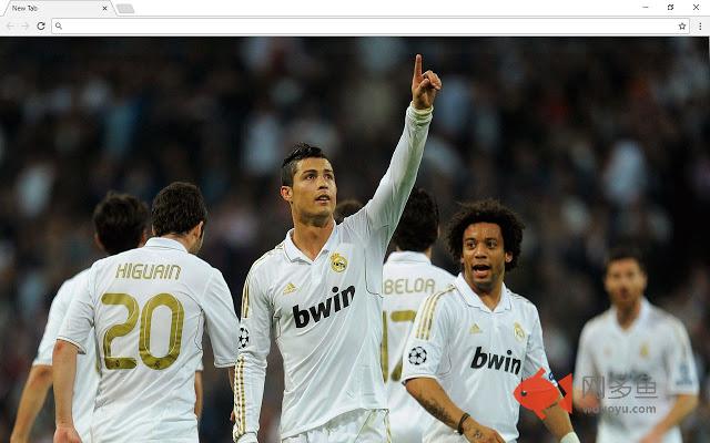 Real Madrid New Tab插件截图