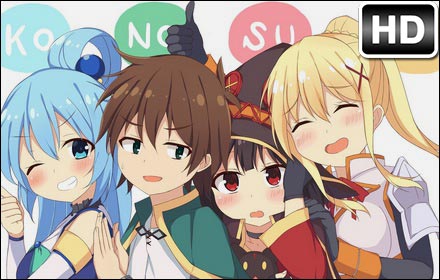 KonoSuba HD Wallpaper Anime New Tab Themes插件截图
