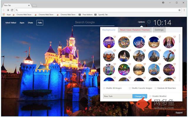 Disneyland HD Wallpapers New Tab Themes