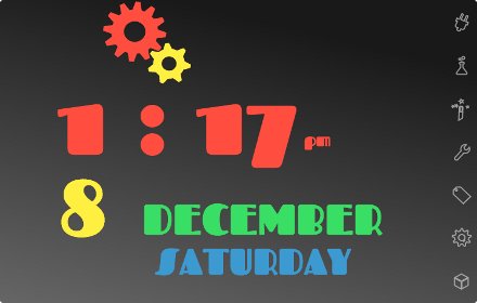 Funkyclock插件截图