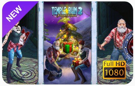 Temple Run 2 New Tab & Wallpapers Collection插件截图