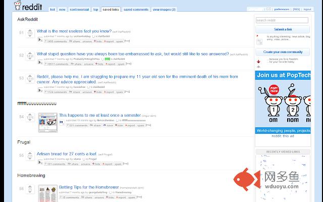 Group Reddit Saved Links插件截图