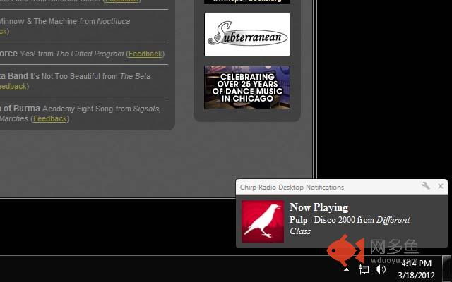 Chirp Radio Desktop Notifications