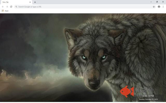 Wolf New Tab & Wallpapers Collection