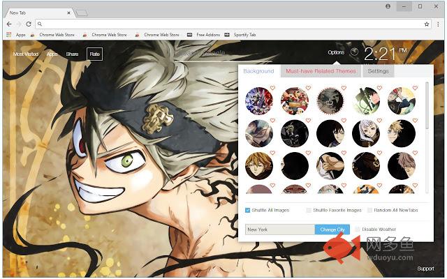 Black Clover Anime HD Wallpapers New Tab