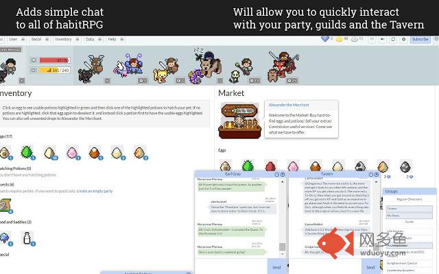 Habitica Chat Client