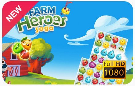 Farm Heroes Saga New Tab插件截图
