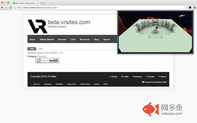 HoloSpace - JanusVR Rooms in Chrome