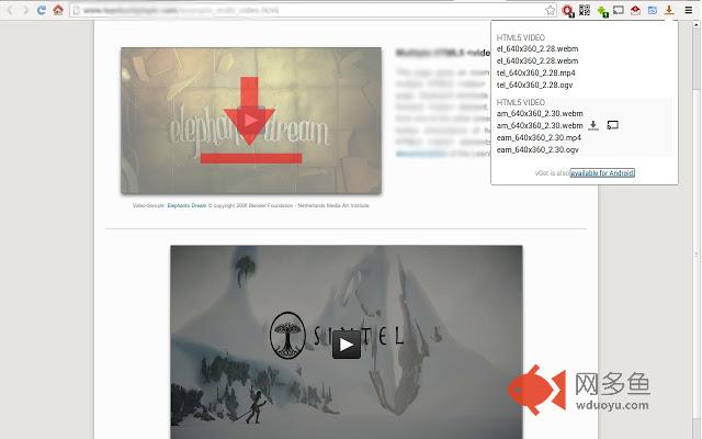 vGet Extension (Video Downloader, DLNA)插件截图