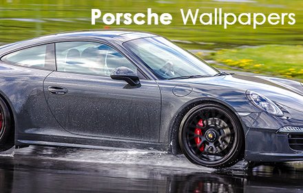 Porsche New Tab Wallpapers插件截图