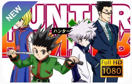 Hunter x Hunter  New Tab插件截图