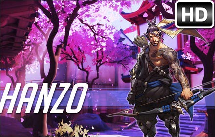 Overwatch Hanzo HD Wallpapers New Tab Themes插件截图