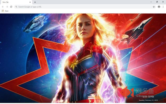 Captain Marvel New Tab Theme
