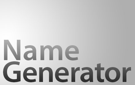 Name Generator Extension插件截图