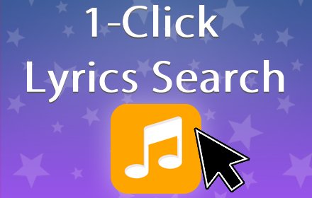 1-Click Lyrics Search插件截图
