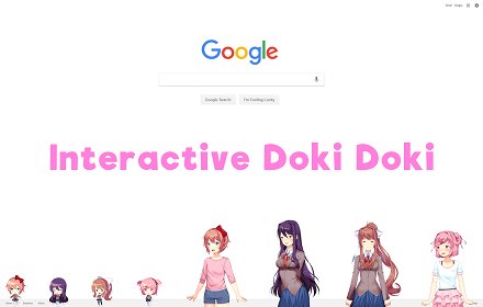 Doki Doki Literature Club - Web Dokis插件截图