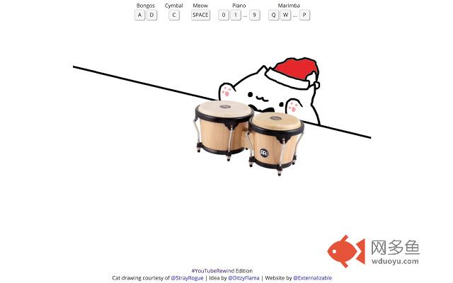bongo.cat w/santa hat!