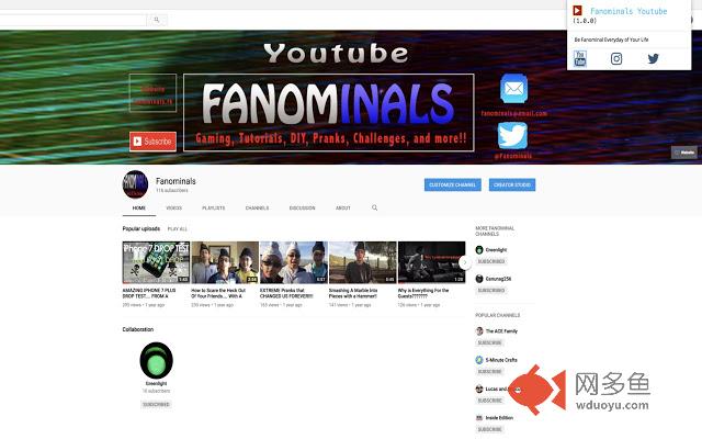 Fanominals Youtube